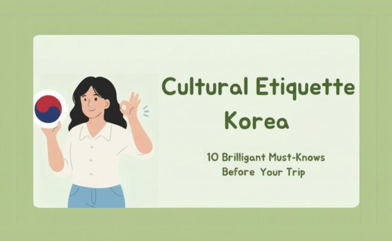 Cultural Etiquette Korea: 10 Brilliant Must-Knows Before Your Trip
